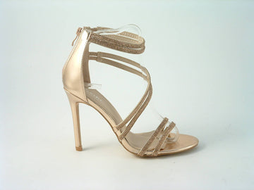 Glitz Shoes Divine Doubled Strap Diamante Sandals Glitz Shoes